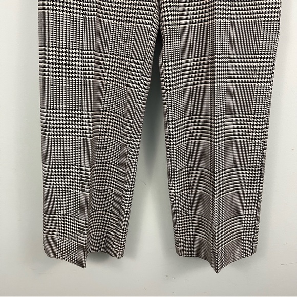 CYNTHIA ROWLEY Houndstooth High Rise Straight Leg Trouser Pants 8, 12 - Picture 8 of 16